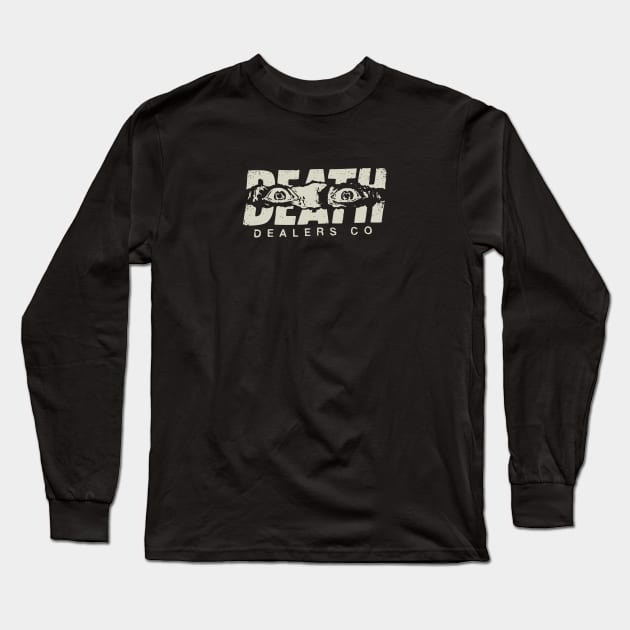 Death Face Eyes Logo Vintage Long Sleeve T-Shirt by MaxGraphic